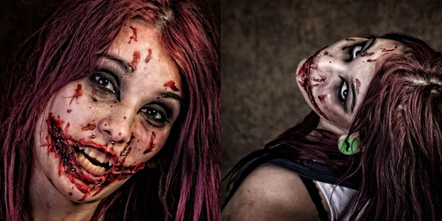 maquillaje de zombi para mujeres